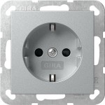 GIRA 445326 SCHUKO-Steckd. SP System 55 F Alu 