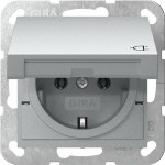GIRA 445426 SCHUKO-Steckd. KD System 55 F Alu 