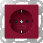 Gira 4455108 SCHUKO-Steckdose 16 A 250 V~ mit robustem Stahltragring, erdungsgeprüft und einfacher Schnellbefestigung 