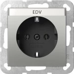 GIRA 4457600 SCHUKO-Steckd. BSF System 55 Edelstahl(lack.) 