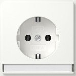 Gira 446266 SCHUKO-Steckdose 16 A 250 V~ mit Beschriftungsfeld, erhöhtem Berührungsschutz (Safety Plus) und Schutzart 