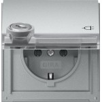 GIRA 446765 SCHUKO-Steckd. KD Schloss sortiert + BSF Gira TX_44 F Alu 