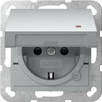GIRA 455226 SCHUKO-Steckd. KD Kontroll + SP System 55 F Alu 