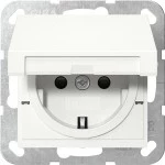 GIRA 475403 SCHUKO-Steckd. KD + SP SRK System 55 Reinweiß 