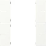 Gira 501827 Wippenset 2fach passend für Tastsensor 4.55 Plus in Reinweiß seidenmatt der Serie System 55 