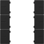 Gira 5019005 Wippenset 3-fach passend für Tastsensor 4.55 Plus in Schwarz matt aus der Serie System 55 
