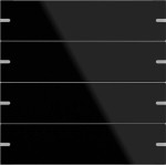 GIRA 502405 Wippenset 4f Tastsens.4.95 G Schwarz 