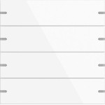 GIRA 5024903 Wippenset 4f Tastsens.4.95 Alum.Reinweiß(lack.) 