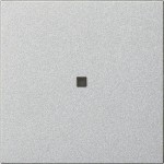 Gira 510426 RF Bedienaufsatz 1-fach für KNX zur Steuerung von System 3000 Einsätzen und entfernten KNX Geräten Alu 