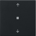 Gira 5105005 RF Bedienaufsatz 1-fach mit Pfeilsymbolen für KNX zur Steuerung von System 3000 Einsätzen 