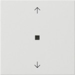Gira 510503 RF Bedienaufsatz 1-fach mit Pfeilsymbolen für KNX zur Steuerung von System 3000 Einsätzen und entfernten KNX 