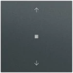 Gira 510573 RF Multi Bedienaufsatz 1-fach mit Pfeilsymbolen für KNX zur Steuerung von System 3000 Einsätzen 