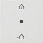 Gira 510627 RF Bedienaufsatz 1-fach mit Heizmodus für KNX zur Steuerung von System 3000 Einsätzen und entfernten KNX 