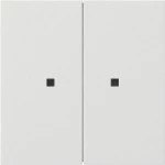 Gira 5107112 RF Bedienaufsatz 2-fach für KNX zur Steuerung von System 3000 Einsätzen und KNX RF Geräten Reinweiß 