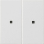 Gira 510727 RF Multi Bedienaufsatz 2-fach für KNX zur Steuerung von System 3000 Einsätzen und entfernten KNX Geräten 
