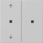 Gira 5108015 RF Multi Bedienaufsatz 2-fach mit Pfeilsymbolen für KNX zur Steuerung von System 3000 Einsätzen 
