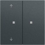 Gira 510873 RF Multi Bedienaufsatz 2-fach mit Pfeilsymbolen für KNX zur Steuerung von System 3000 Einsätzen 