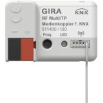Gira 511400 Medienkoppler zur Verbindung von KNX TP und KNX RF mit Secure-Unterstützung, ermoeglicht Kommunikation 