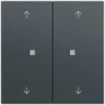 Gira 517473 Taster Wippe 2f Pfeile OneKNX System 70 Anthrazit lackiert 