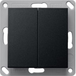 Gira 5178005 Batteriebetriebener RF Wandsender 2fach für KNX mit USB Micro Typ B Schnittstelle 