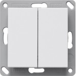 Gira 517827 Batteriebetriebener RF Wandsender 2fach für KNX mit USB-Schnittstelle und vielfältigen Steuerfunktionen 