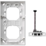 Gira 521316 Geräteträger Aufputz Reinweiß glänzend 