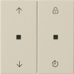 GIRA 536301 S3000 Bedienaufs. Memory Pfeile System 55 Cremeweiß 