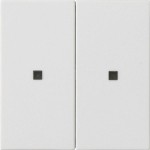 GIRA 536927 Wippe 2f unbedruckt Kontrollf. System 55 Reinweiß m 