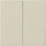 GIRA 537001 Wippe 2f unbedruckt System 55 Cremeweiß 