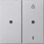 Gira 538126 Bluetooth-fähige Jalousie- und Schaltuhr zur Steuerung von Behängen und Beleuchtung mit App-Bedienung Alu 
