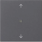 Gira 538228 Bedienaufsatz mit Bluetooth für System 3000 zur Steuerung von Behängen und Beleuchtung Anthrazit 