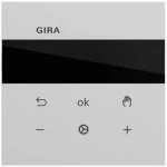 Gira 539476 Raumtemperaturregler mit Bluetooth, App-Steuerung, manueller und zeitgesteuerter Regelung 