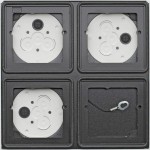 GIRA 5508902 AP-Gehäuse 2 x 2f System 106 Verkehrsweiß(lack.) 