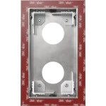 Gira 552200 Gira Einbaudose flächenbündig 2-fach für System 106. Senkrechte und waagerechte Montage möglich 