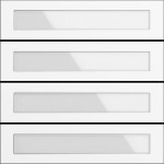 GIRA 5534902 Ruftastenmodul 4f System 106 Verkehrsweiß(lack.) 