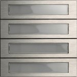 GIRA 5534920 Ruftastenmodul 4f System 106 Edelstahl 