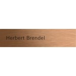 Gira 5549921 Beschriftbare Ruftaste in Bronze passend für System 106. Professionelle Laserbeschriftung über 