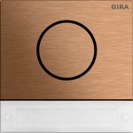 Gira 5569921 System 106 Türstationsmodul mit Inbetriebnahme-Taste in Bronze für die Kommunikation zwischen innen 