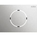 Gira 5579914 Frontplatte passend für Türstationsmodul der Serie System 106 aus Edelstahl V4A 