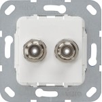 GIRA 563003 BNC 2f Crimpanschluss Einsatz Reinweiß 