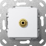 GIRA 564903 M-Klinke K-Peitsche Einsatz Reinweiß 