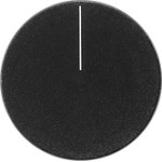 Gira 830528 Stellrad für Stetigregler KNX in Schwarzglasoptik passend für System 55 Programmübergreifend 