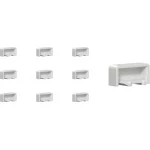 Gira 831500 Set mit 10 Endkappen passend für Phasenschienen zur sicheren Abdeckung der Schienenenden 