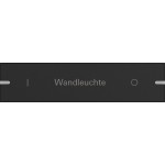 Gira 8324905 Wippe für Wippenset 4-fach individuell für Tastsensor 4.95 in Aluminium Schwarz matt lackiert 