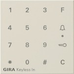 Gira 851301 Gira Aufsatz Codetastatur in Cremeweiß glänzend, passend für System 55 Programmübergreifend 