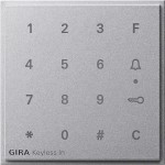 Gira 851365 Aufsatz Codetastatur in Aluminiumoptik passend für die Serie TX_44 von 