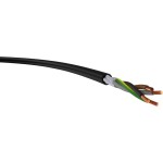 Gummischlauchleitung H07RN-F 4G6mm² schwarz Meterware 