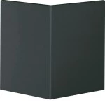 Hager BR0802A9011 Außeneck-Abdeckung zu Brüstungskanal BR Oberteil 80mm graphitschwarz 