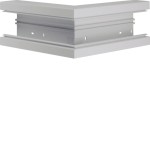 Hager BR6513037035 Außeneck aus Grundprofil zu BR 68x130mm Oberteil 80mm lichtgrau 