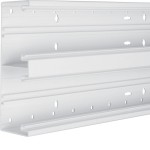Hager BR652101D9016 Brüstungskanal-Unterteil PVC frontrastend BR 68x210mm Oberteil 2x80mm verkehrsweiß 2 Meter 